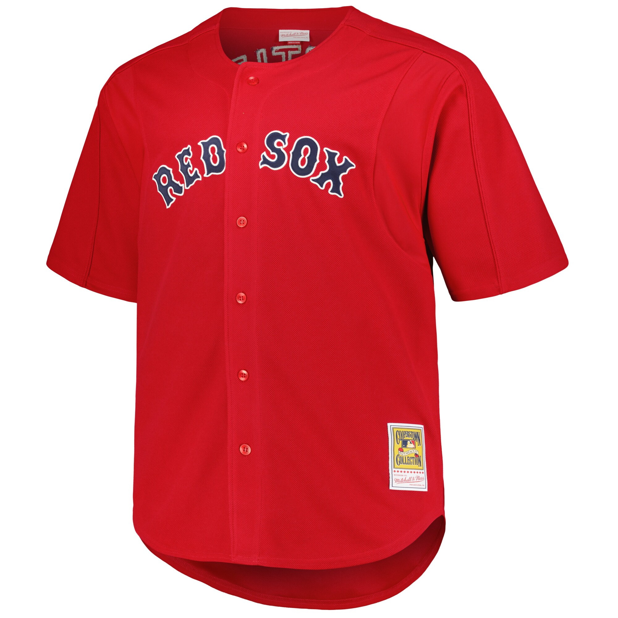 Boston Red Sox David Ortiz Mitchell Ness Red Big Tall Cooperstown Collection Batting Practice MLB Jersey Men's