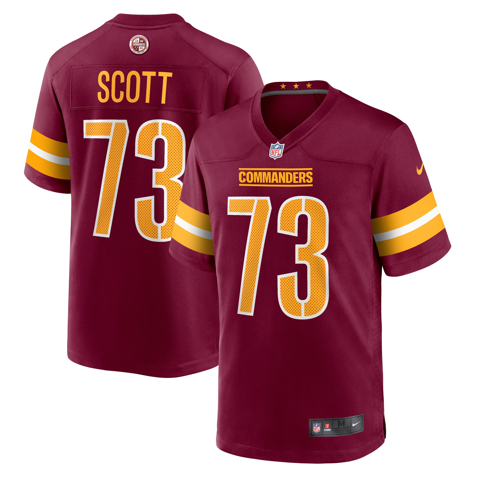 Washington Commanders Trent Scott Burgundy Game NFL Jersey Men's