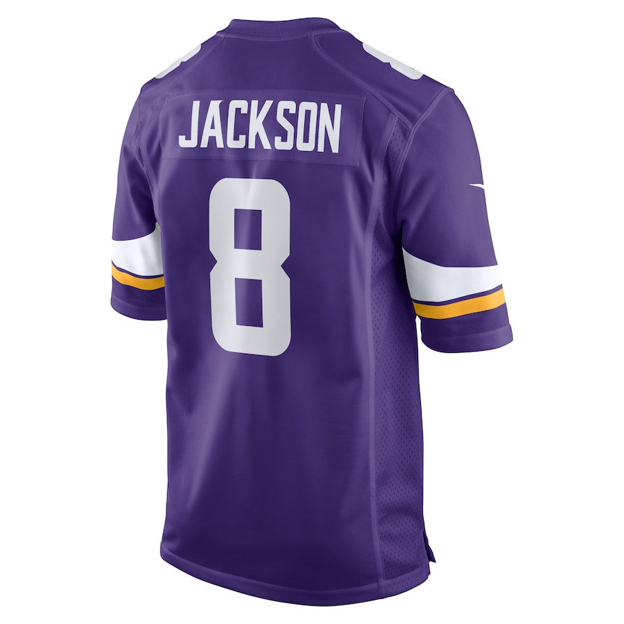 Trishton Jackson 8 Minnesota Vikings Game Purple NFL Jersey Men's