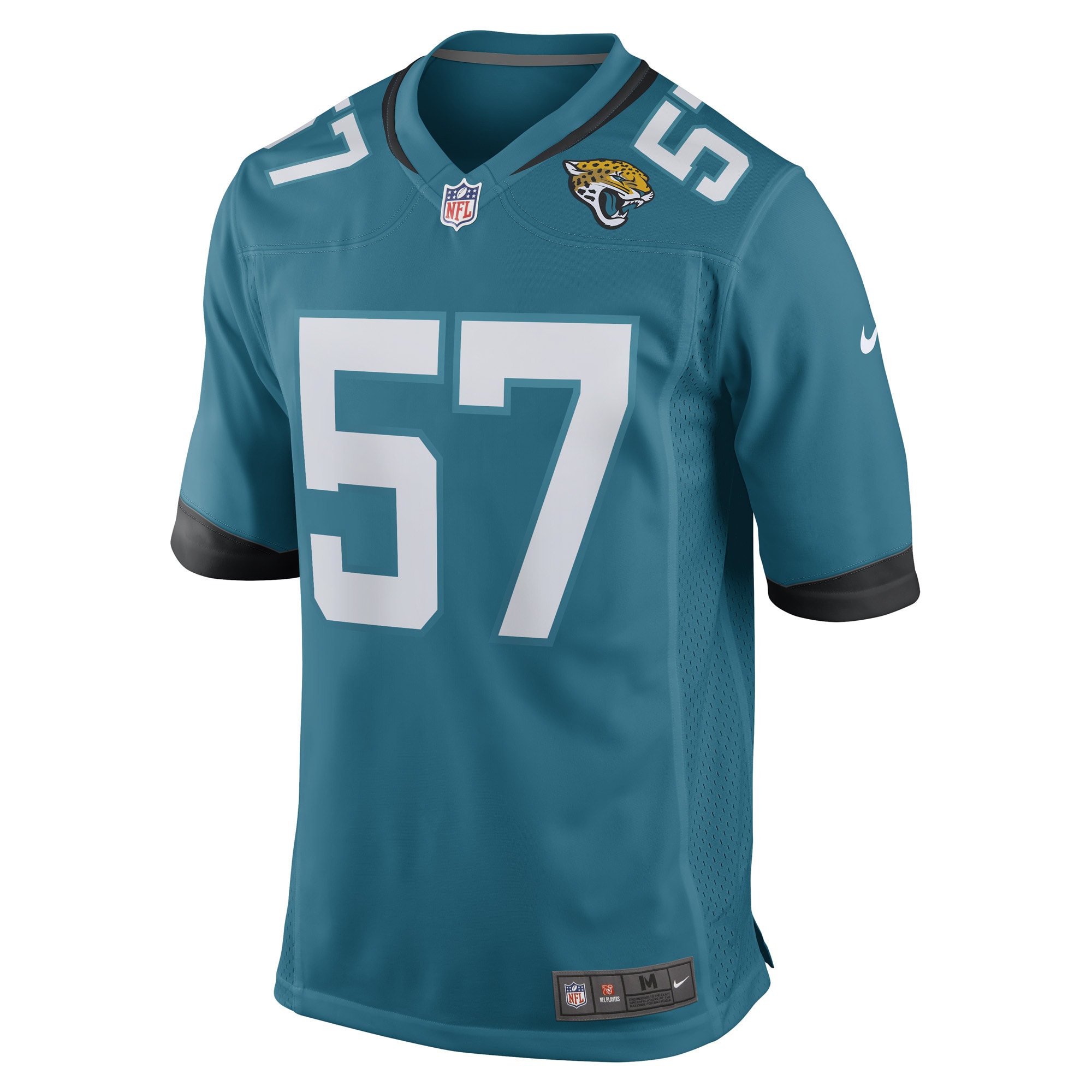 Jacksonville Jaguars Caleb Johnson Teal Game Player NFL Jersey Men's