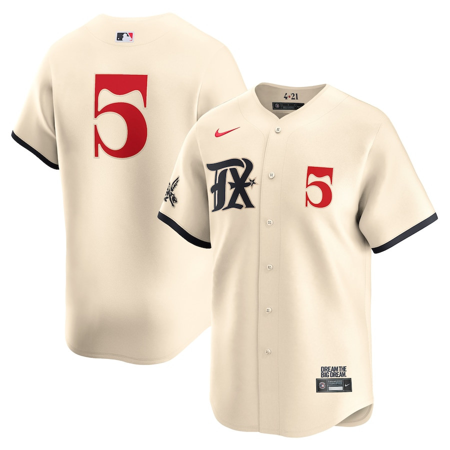 Corey Seager 5 Texas Rangers City Connect Limited Natural MLB Jersey Men's