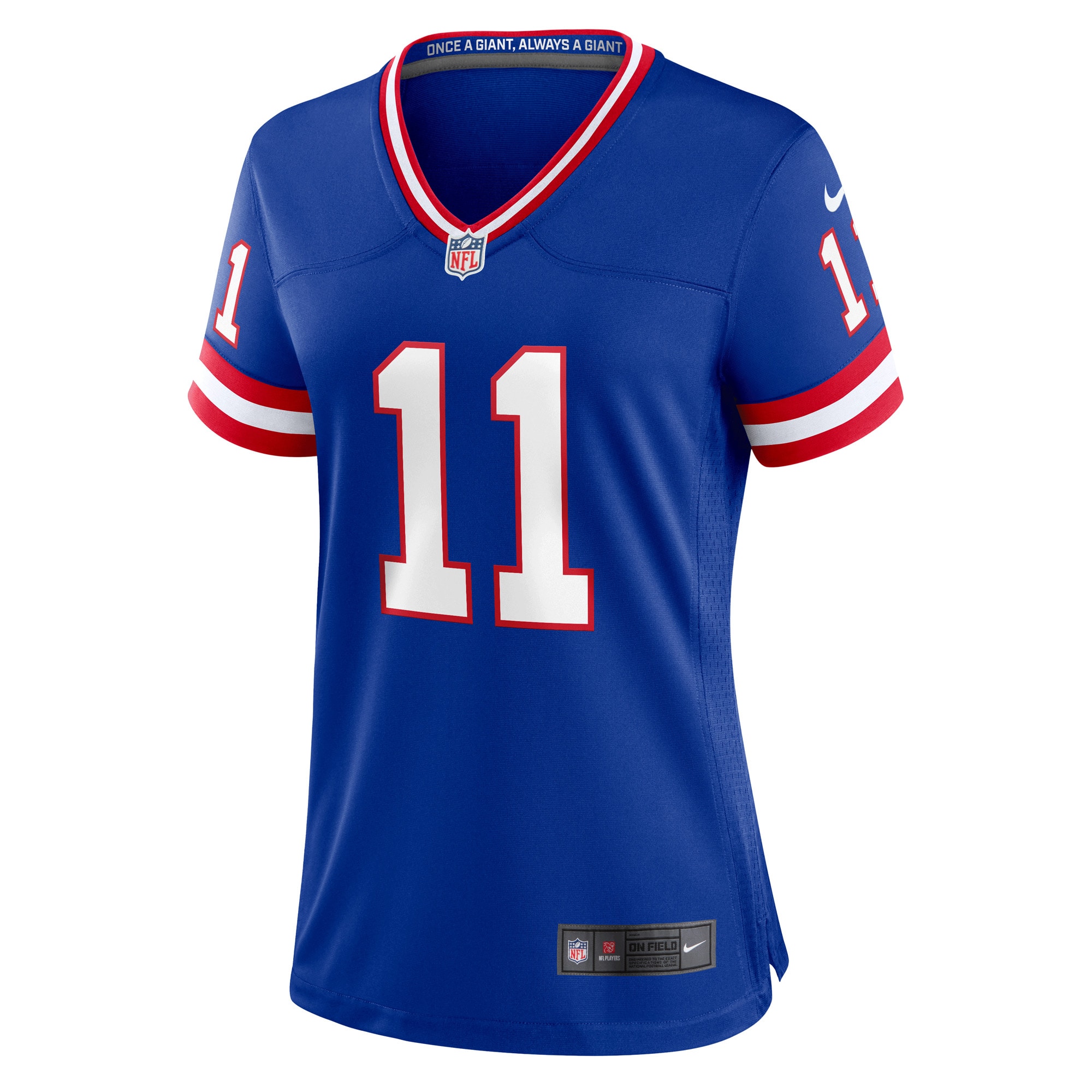 New York Giants Phil Simms Royal Classic Retired Player Game NFL Jersey Women's