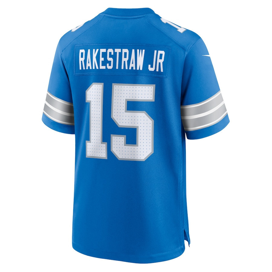 Ennis Rakestraw Jr. #15 Detroit Lions Super Bowl LIX Blue NFL Jersey Men's
