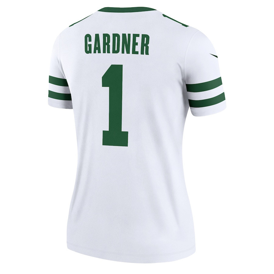 Sauce Gardner 1 New York Jets Alternate Legend, Legacy White NFL Jersey Women's