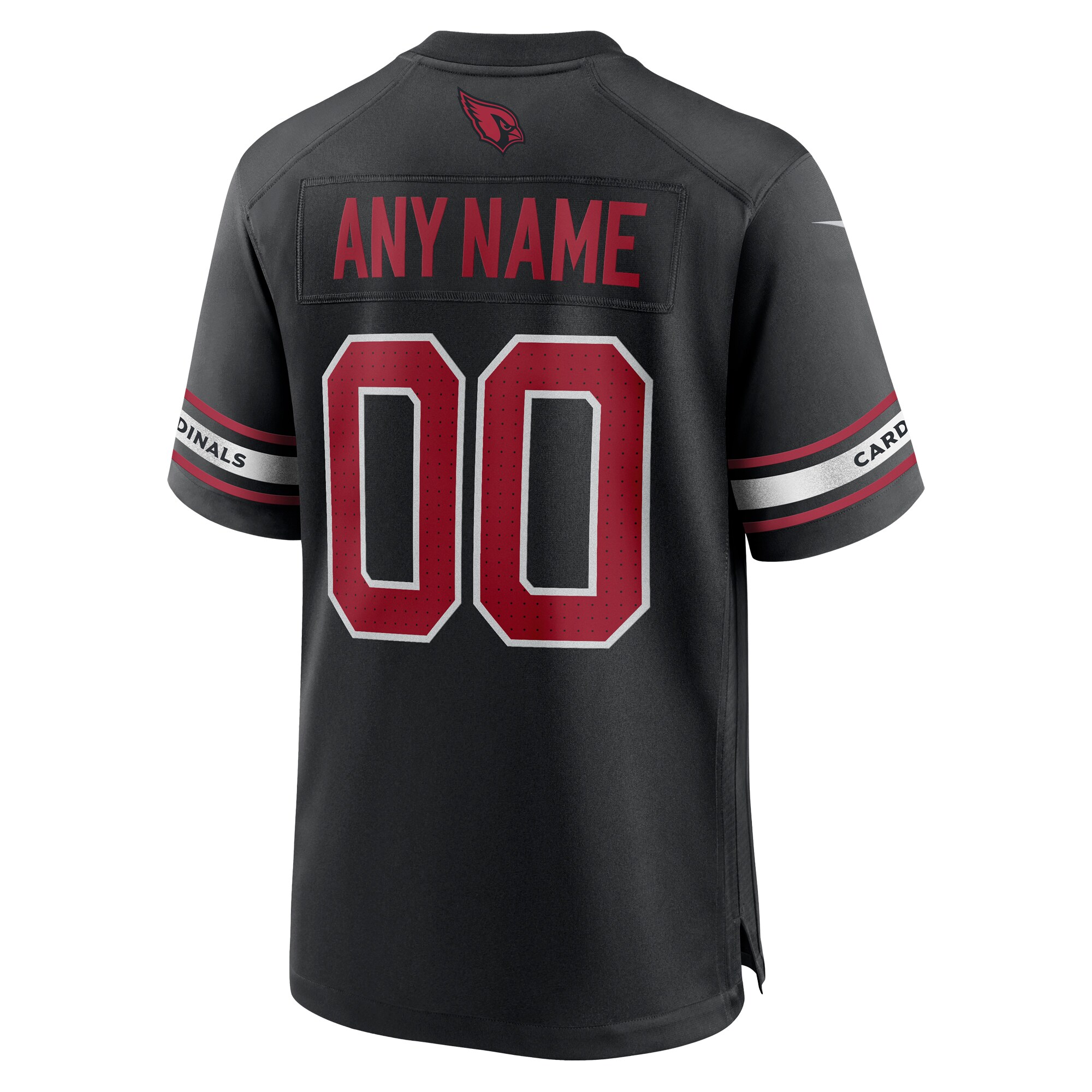 Arizona Cardinals Black Alternate Custom Game NFL Jersey Men's
