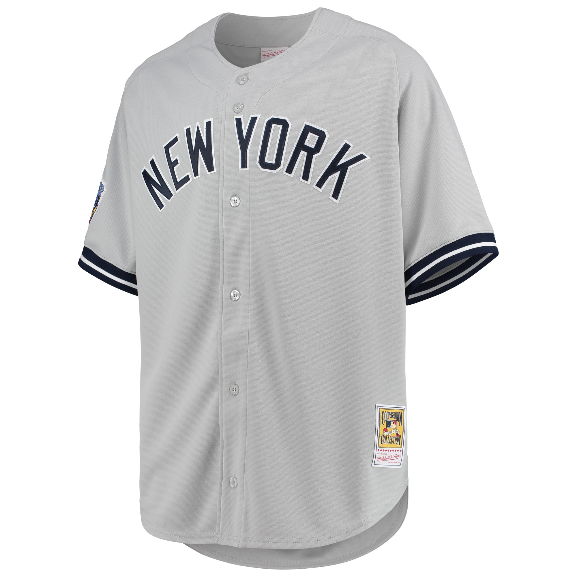 New York Yankees Derek Jeter Mitchell Ness Gray 1998 Cooperstown Collection Road MLB Jersey Men's