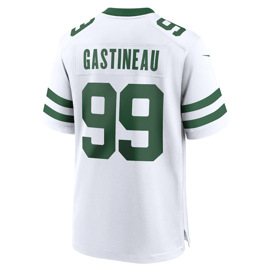 Mark Gastineau 99 New York Jets Game Retired Player White NFL Jersey Men's