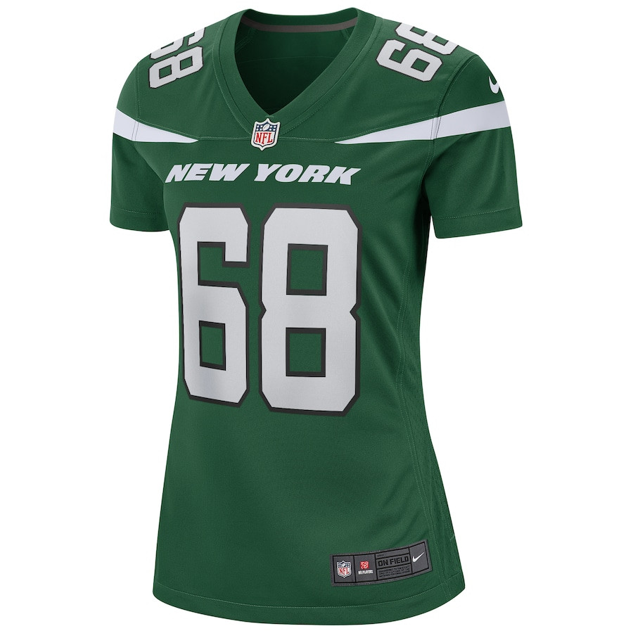 Kevin Mawae 68 New York Jets Game Retired Gotham Green NFL Jersey Women's