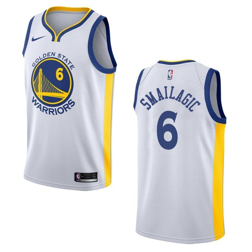 Golden State Warriors 6 Alen Smailagic Association Swingman White NBA Jersey Men's