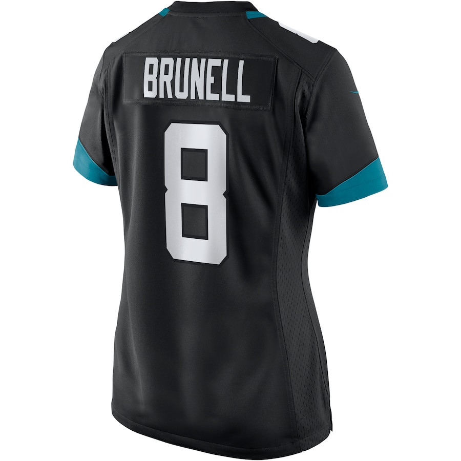 Mark Brunell 8 Jacksonville Jaguars Game Retired Black NFL Jersey Women's