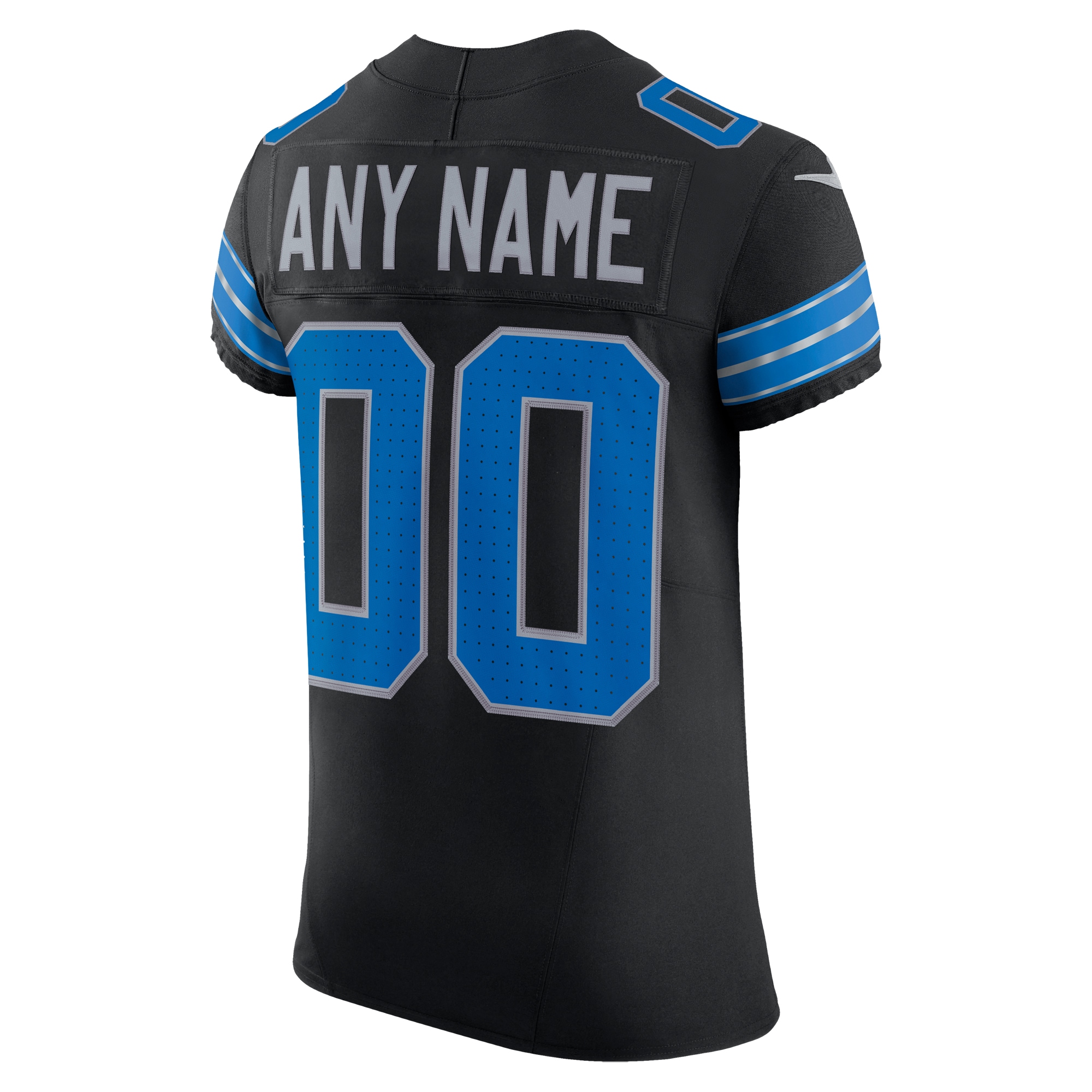Detroit Lions Black Alternate Vapor F.U.S.E. Elite Custom NFL Jersey Men's