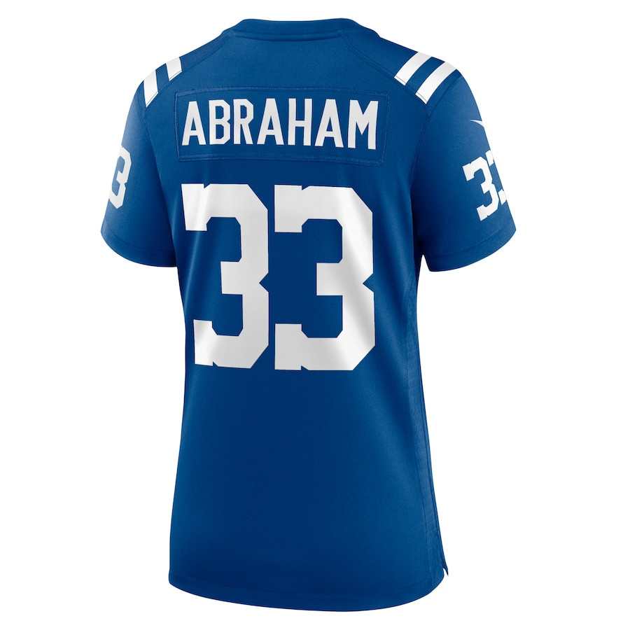 Micah Abraham 33 Indianapolis Colts Game Royal NFL Jersey Women's