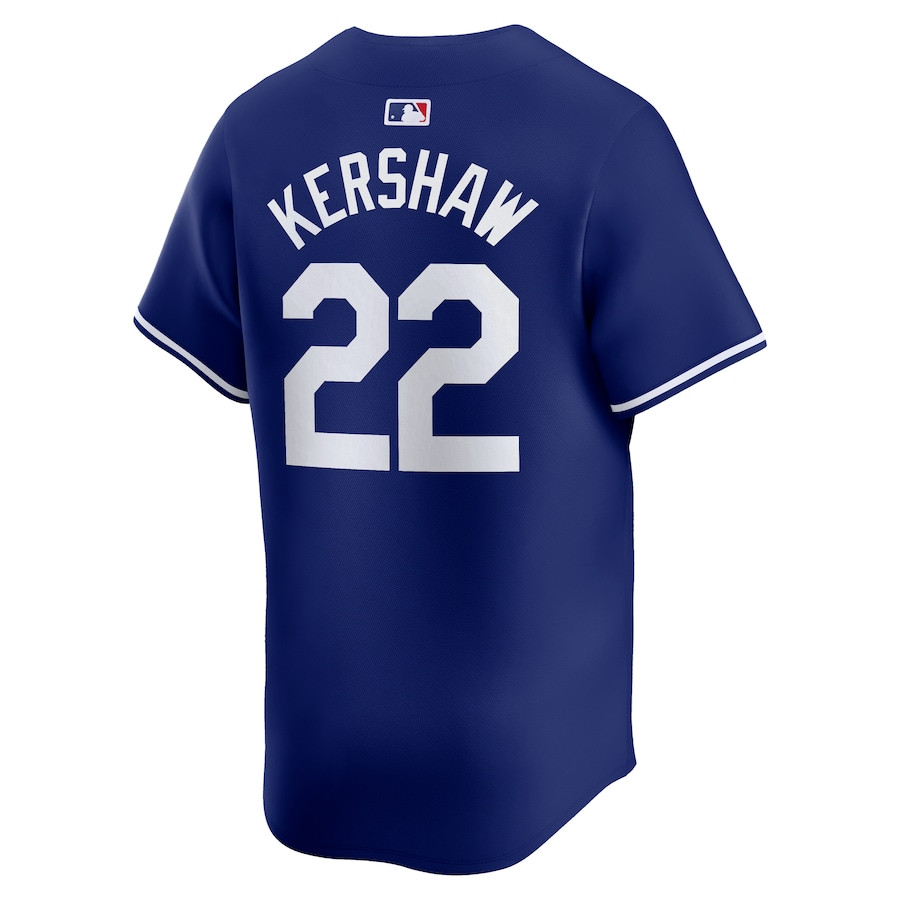 Clayton Kershaw 22 Los Angeles Dodgers 2024 World Series Home Limited Player Royal MLB Jersey Men's
