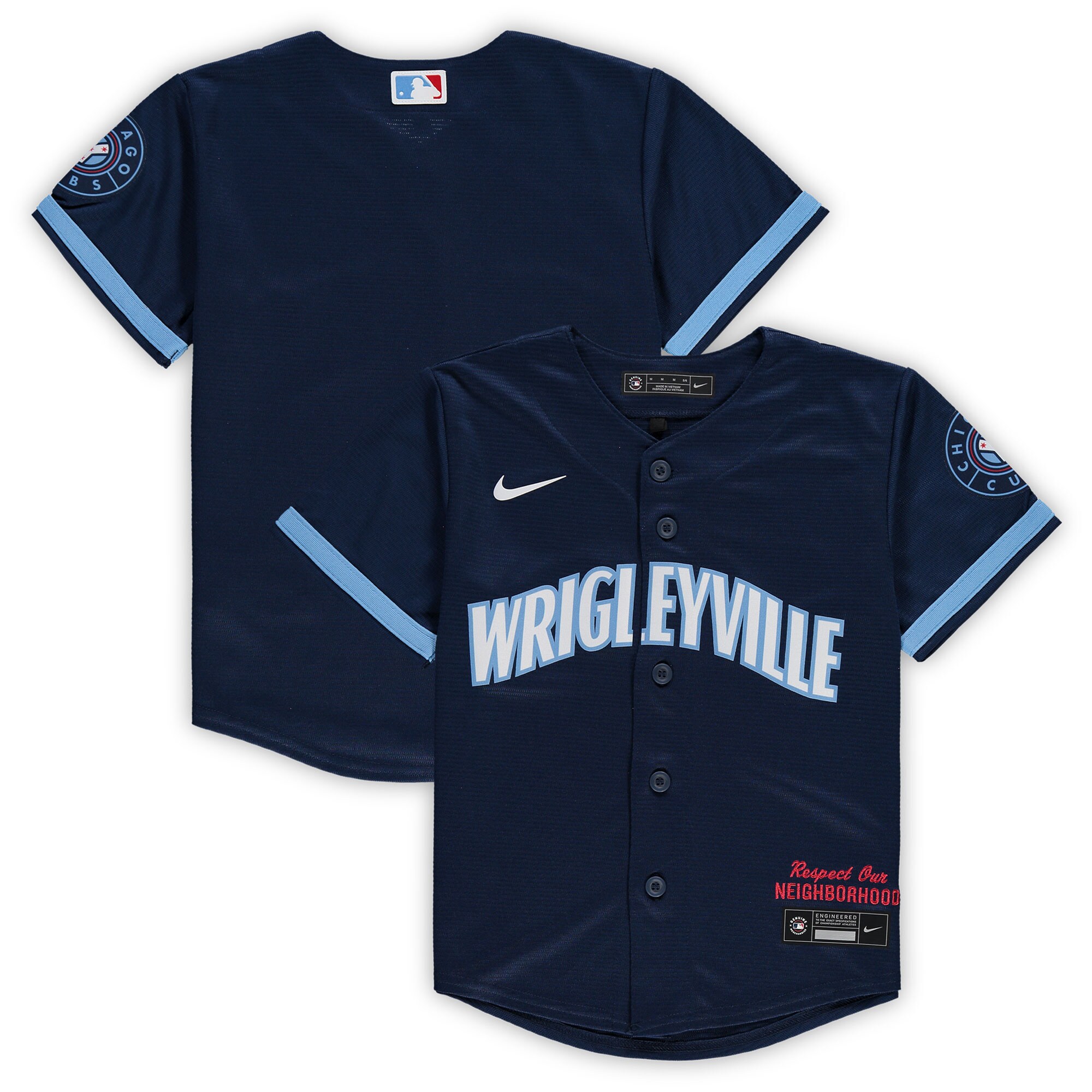 Preschool Chicago Cubs Navy City Connect Team MLB Jersey Men's