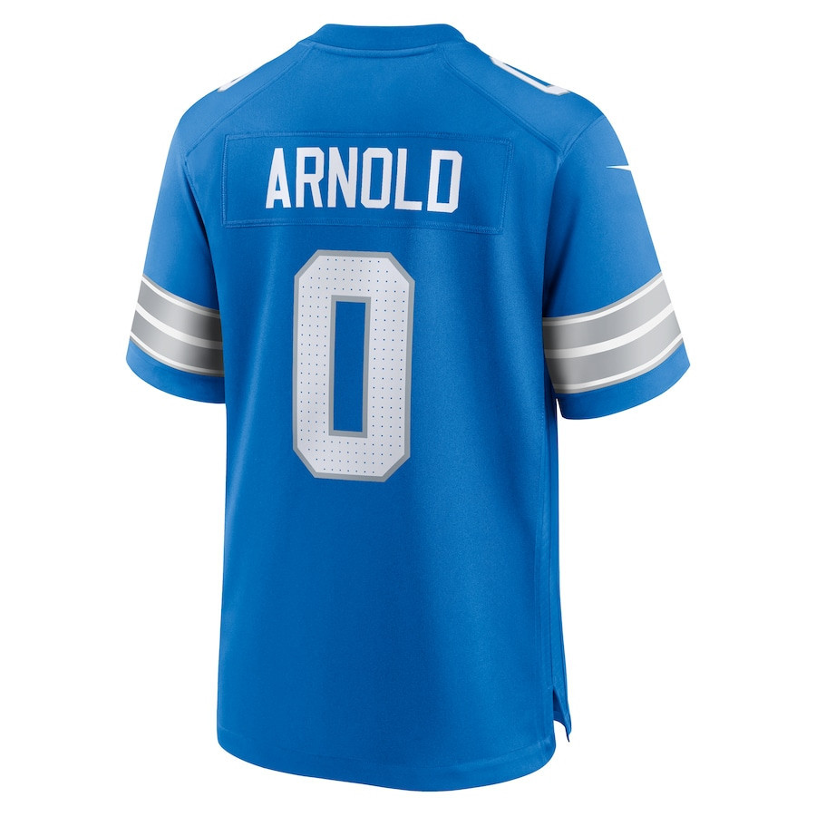 Terrion Arnold #0 Detroit Lions Super Bowl LIX Blue NFL Jersey Men's