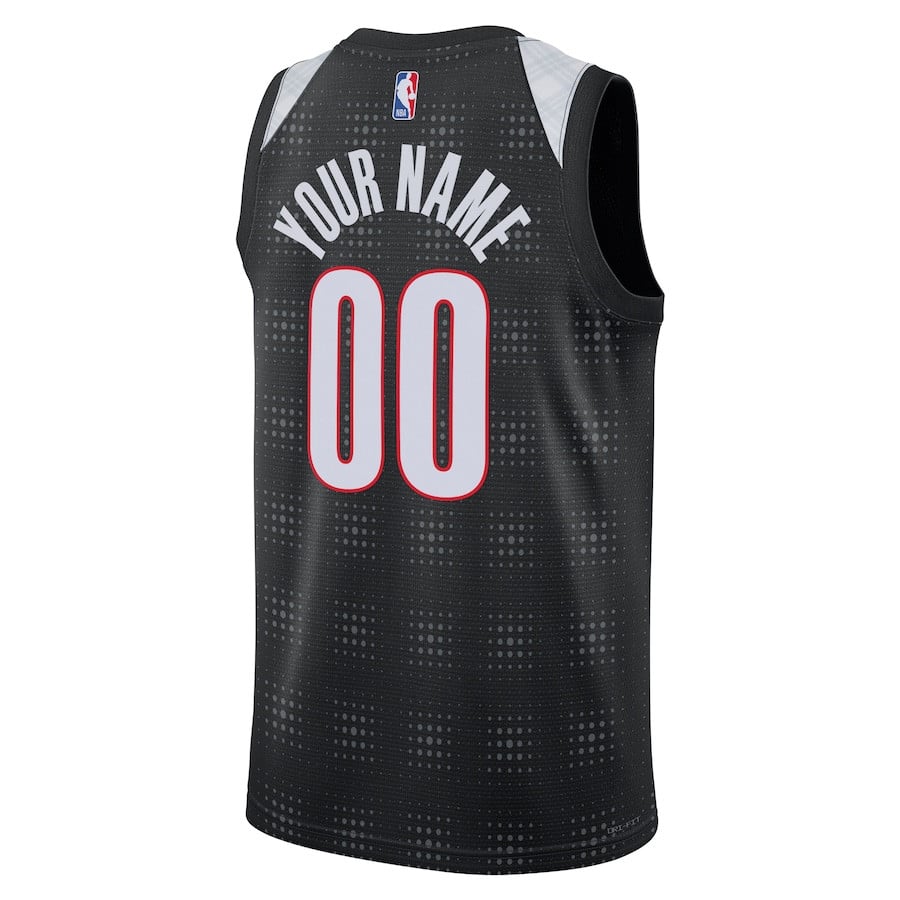 Portland Trail Blazers Unisex 2024/25 Custom Swingman City Edition Black NBA Jersey Unisex