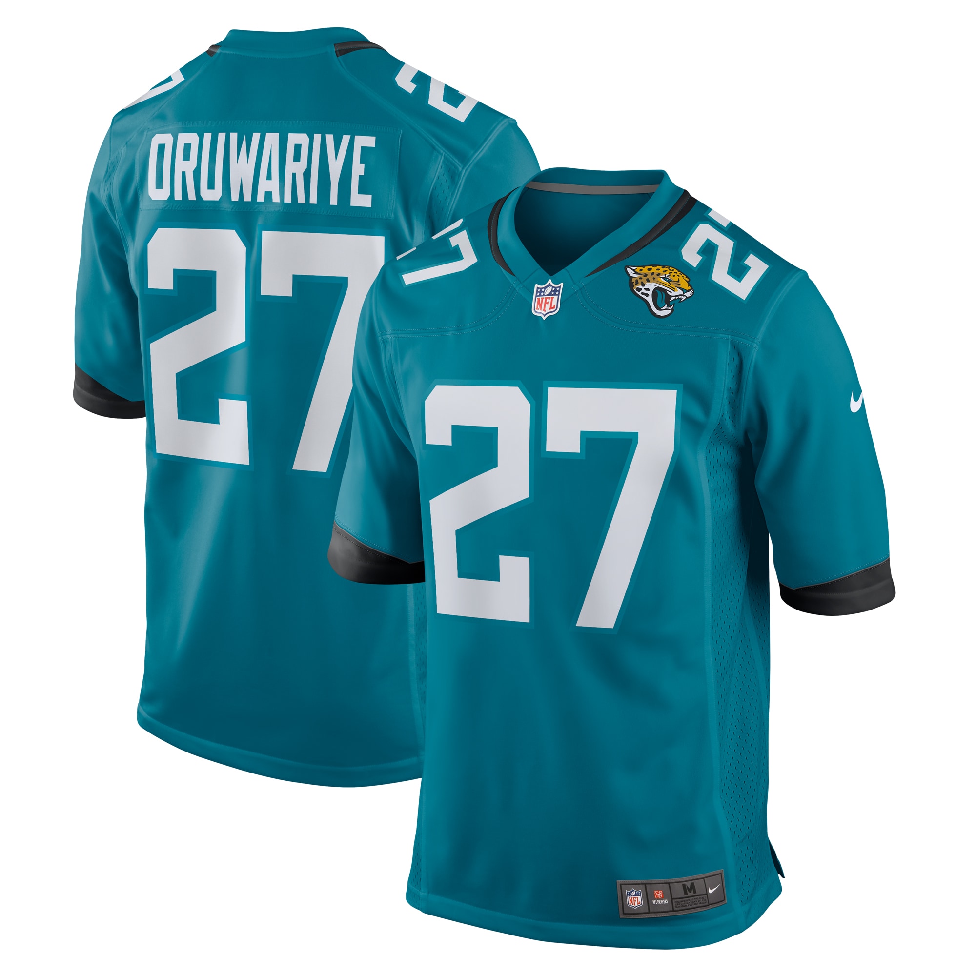 Jacksonville Jaguars Amani Oruwariye Teal Game NFL Jersey Men's