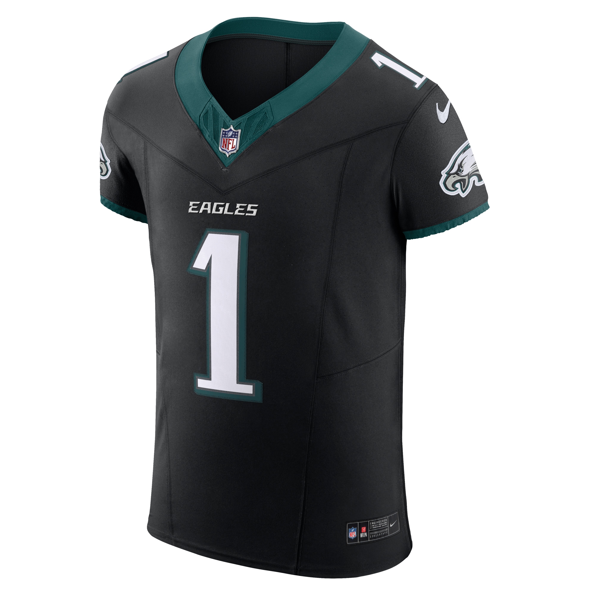 Philadelphia Eagles Jalen Hurts Black Alternate Vapor F.U.S.E. Elite NFL Jersey Men's