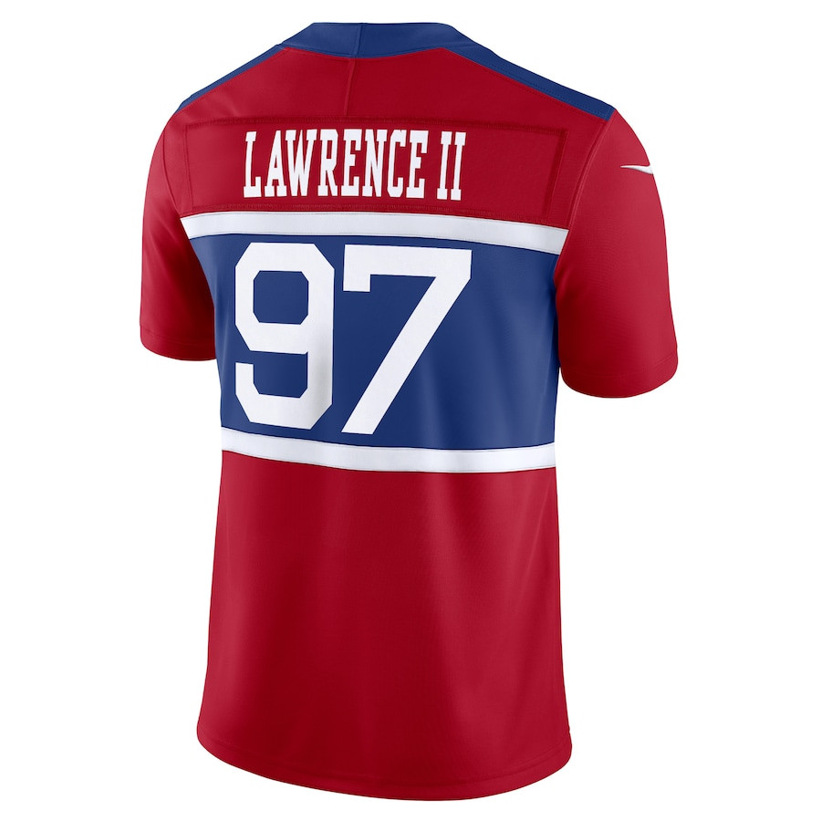 Dexter Lawrence II 97 New York Giants Alternate Vapor F.U.S.E. Limited Century Red NFL Jersey Men's