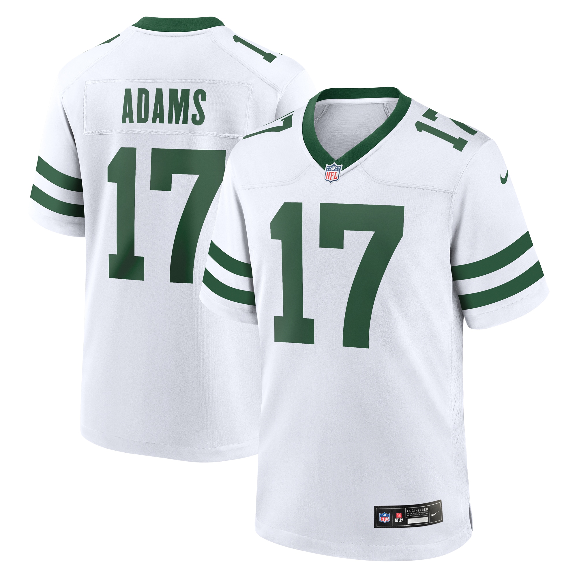 New York Jets Davante Adams Legacy White Game NFL Jersey Men's