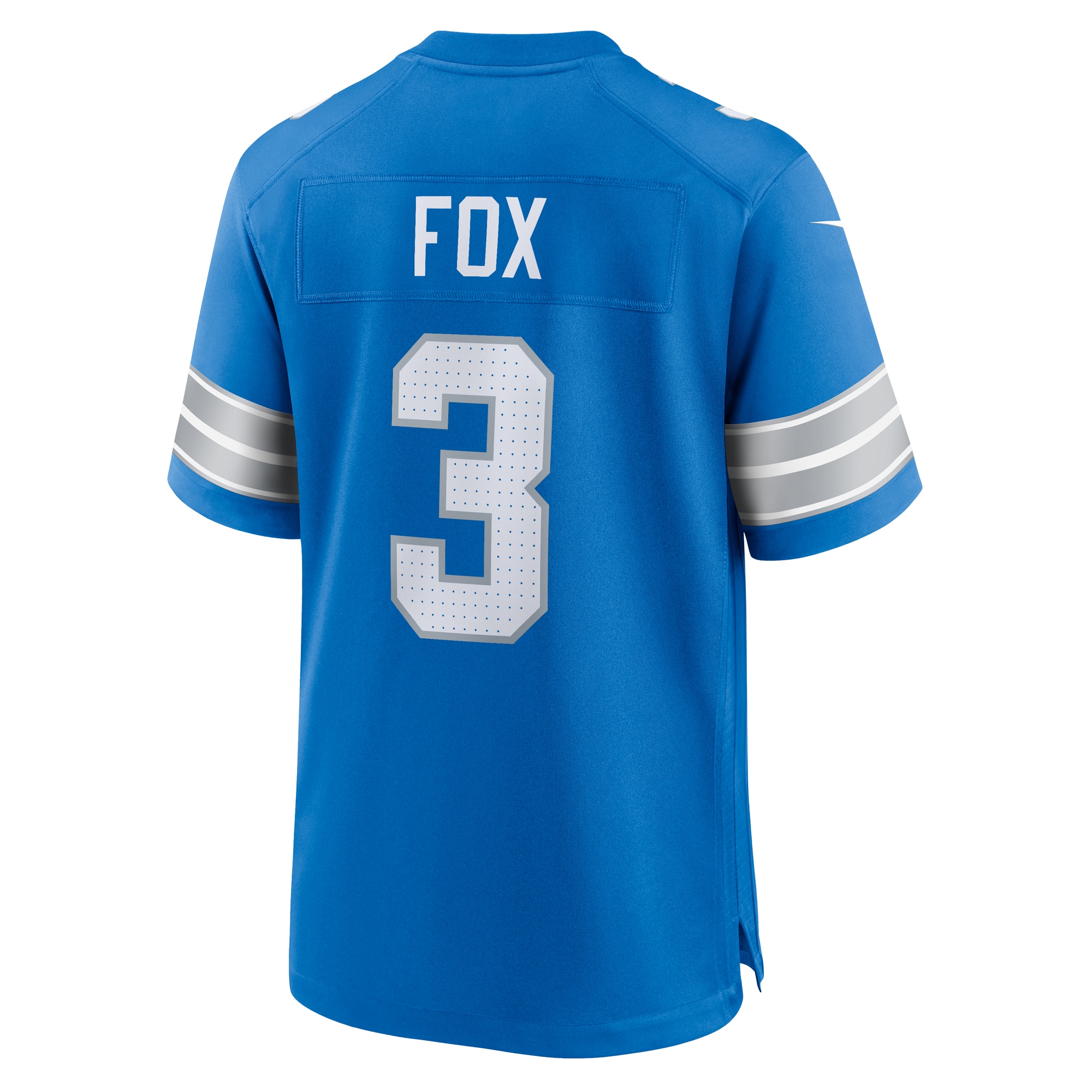 Detroit Lions Jack Fox Blue Team Game NFL Jersey Men's