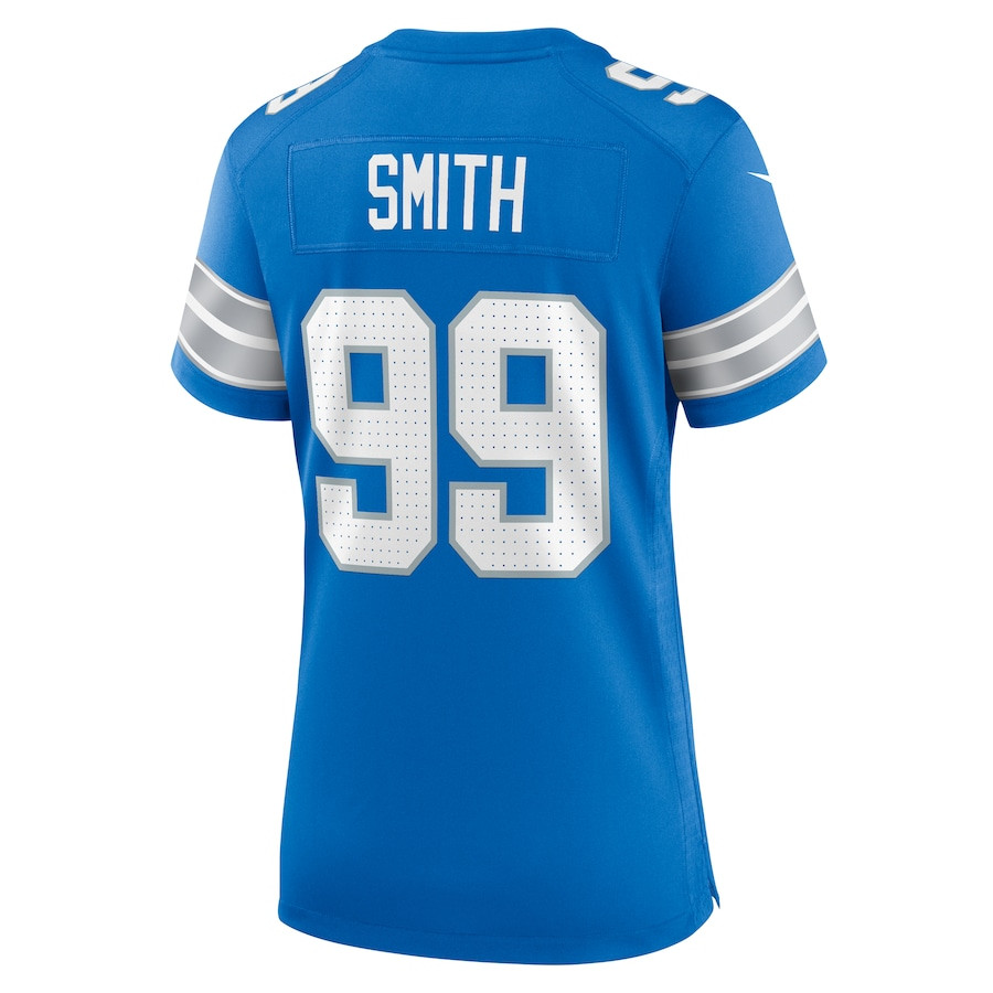 Za'Darius Smith 99 Detroit Lions Team Game Blue NFL Jersey Women's