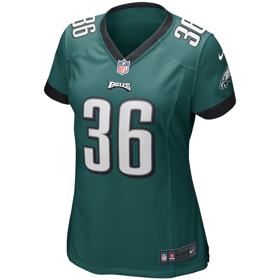 Brian Westbrook 36 Philadelphia Eagles Game Retired Midnight Green NFL Jersey Women's