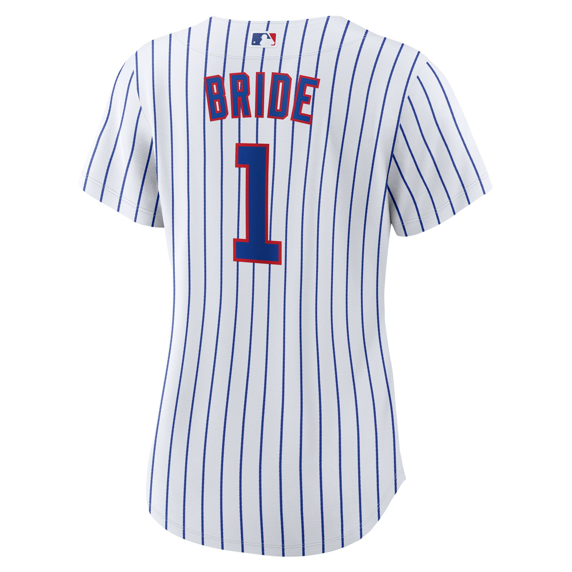 Chicago Cubs White #1 Bride Home MLB Jersey Women's