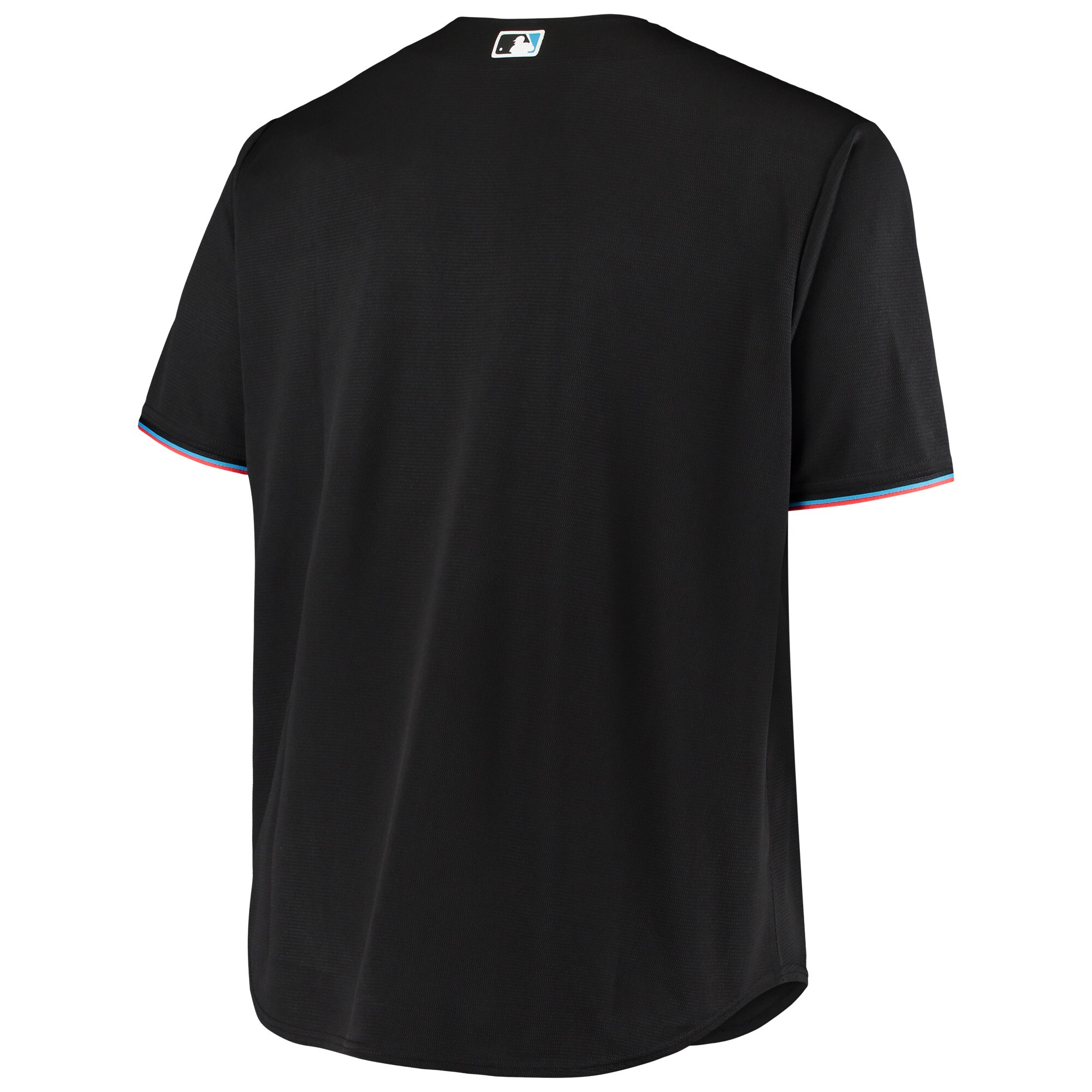 Miami Marlins Black Big Tall Team MLB Jersey Men's