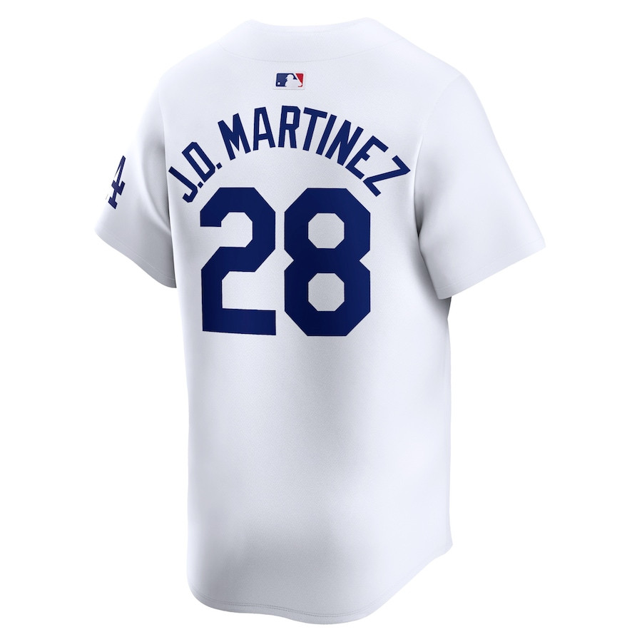J.D. Martinez 28 Los Angeles Dodgers Home Limited Player White MLB Jersey Men's