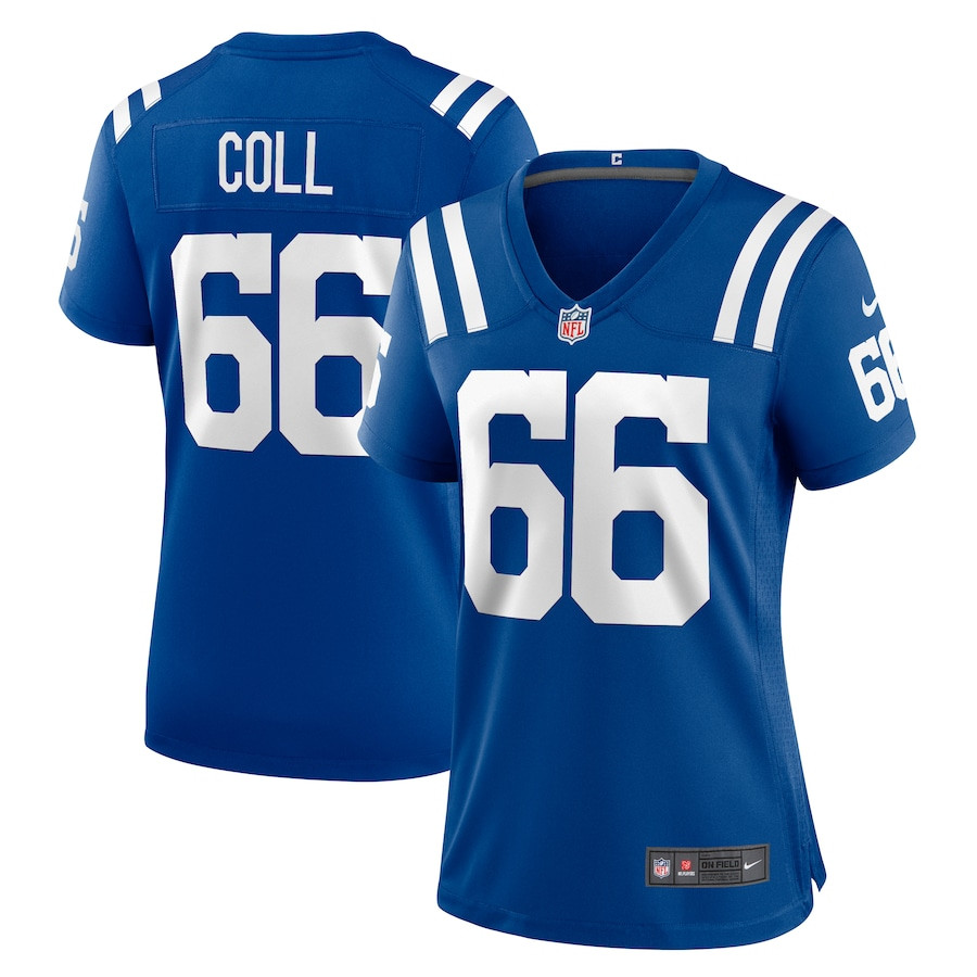 Ryan Coll 66 Indianapolis Colts Game Royal NFL Jersey Women's