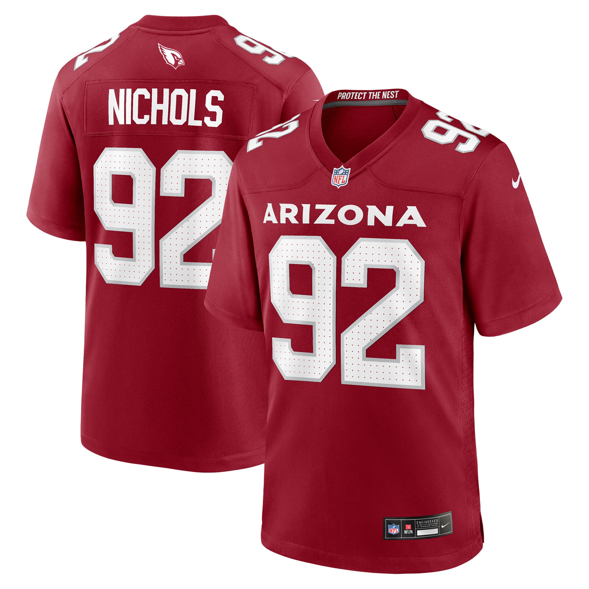 Arizona Cardinals Bilal Nichols Cardinal Team Game NFL Jersey Men's
