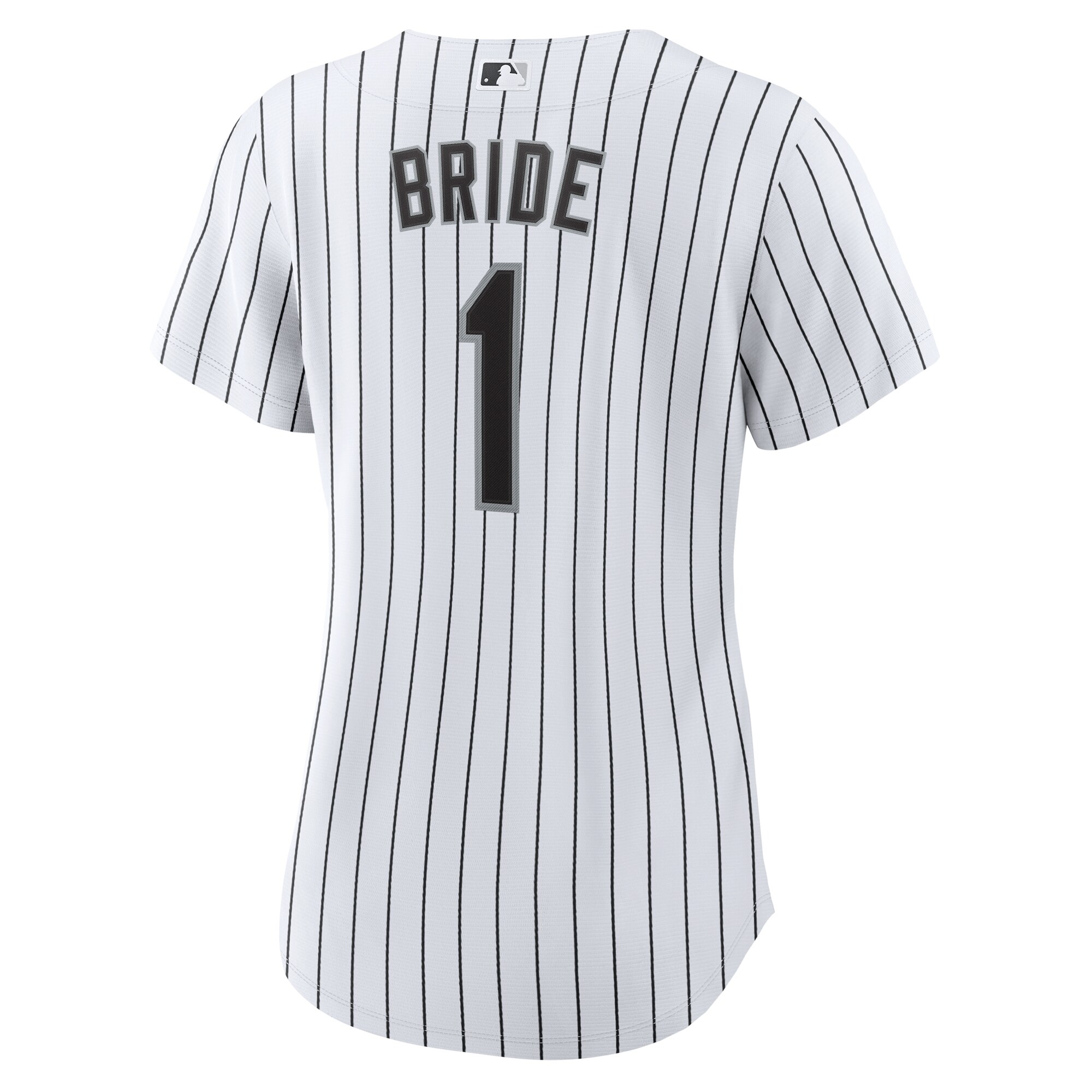 Chicago White Sox White #1 Bride Home MLB Jersey Women's