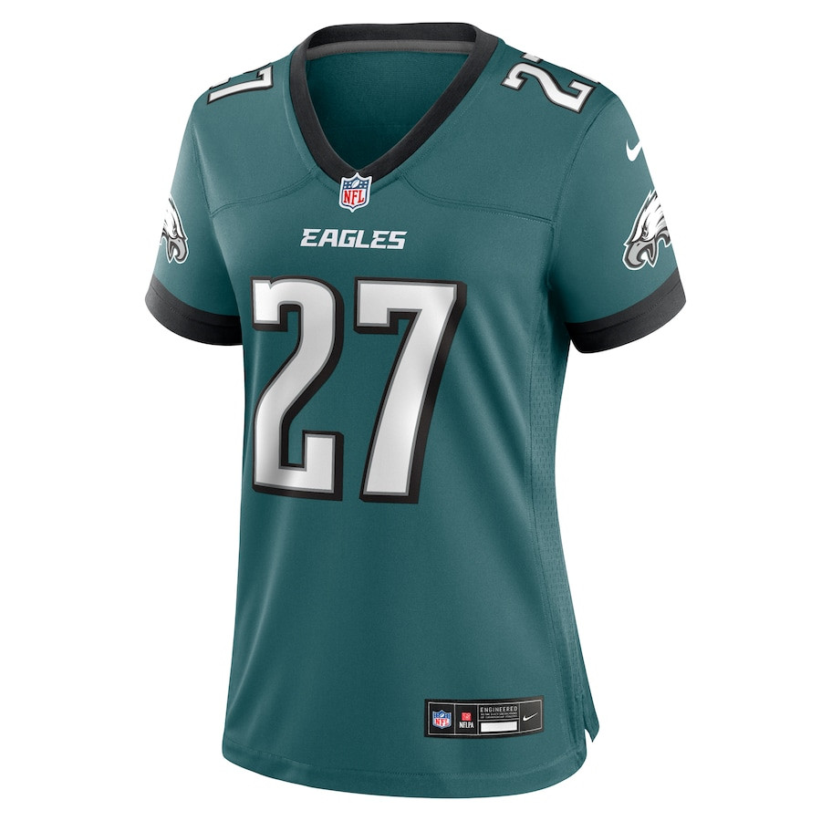 Quinyon Mitchell 27 Philadelphia Eagles Team Game Midnight Green NFL Jersey Women's