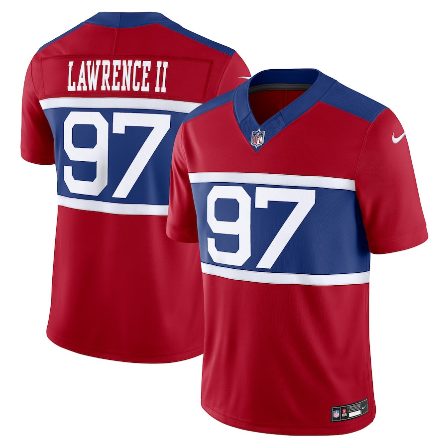 Dexter Lawrence II 97 New York Giants Alternate Vapor F.U.S.E. Limited Century Red NFL Jersey Men's