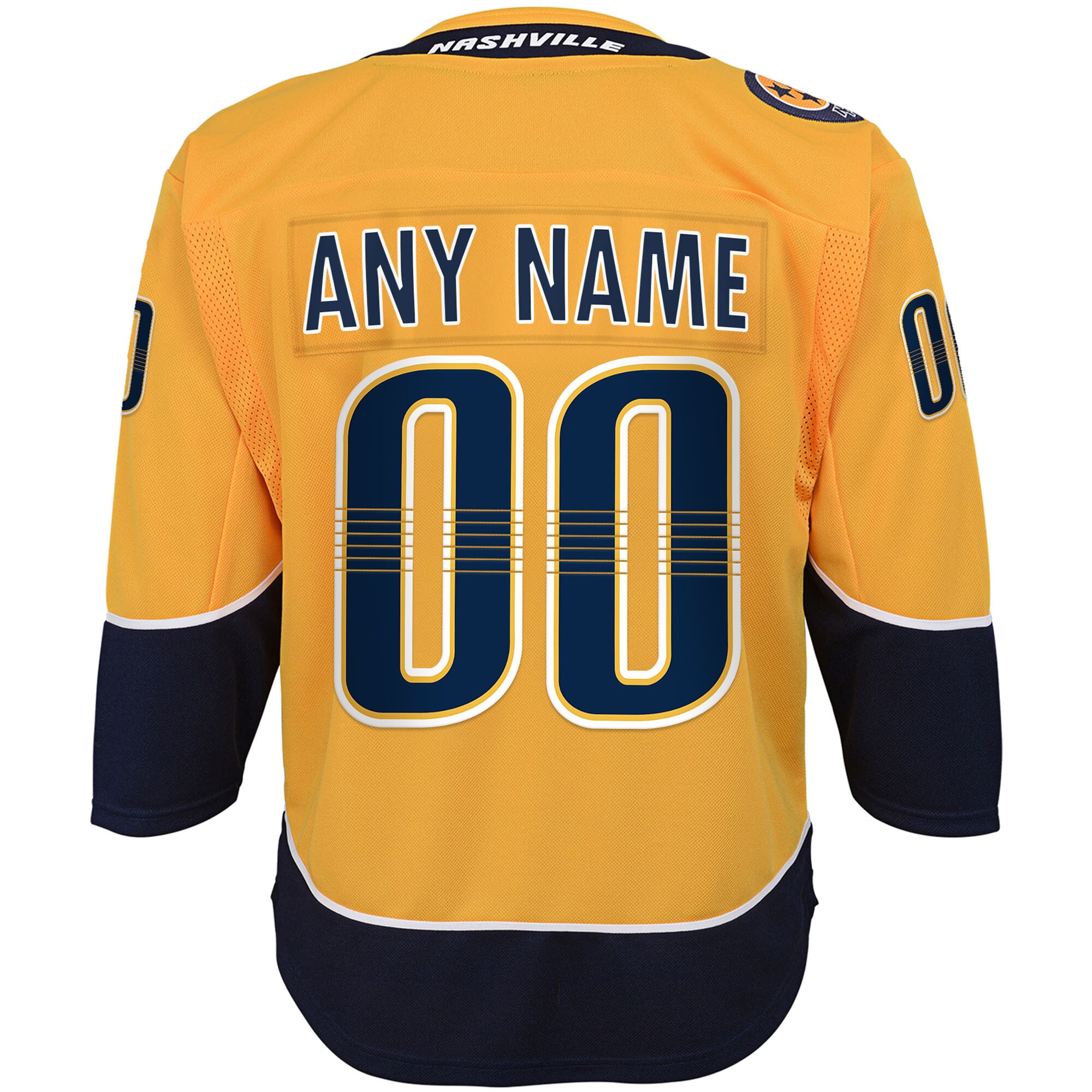 Nashville Predators Yellow Home Premier Custom NHL Jersey Youth