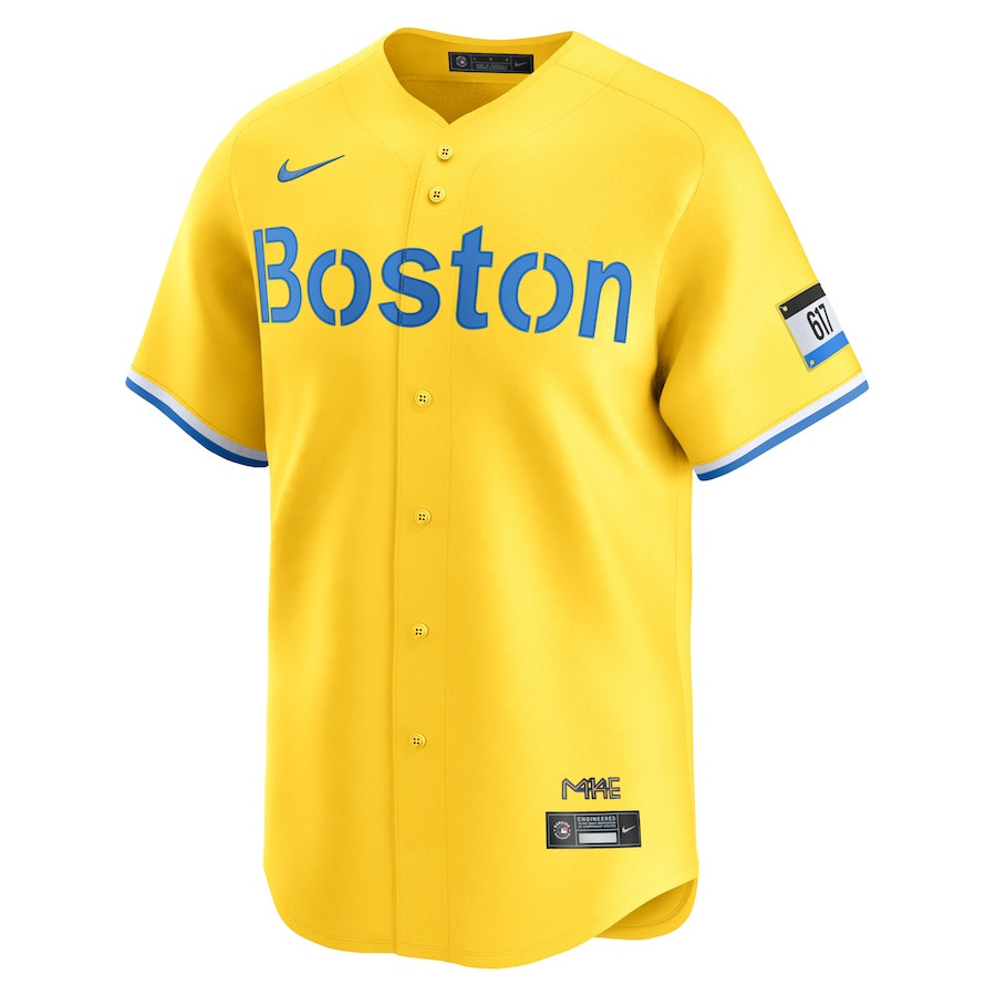Boston Red Sox City Connect Limited Gold MLB Jersey Men's