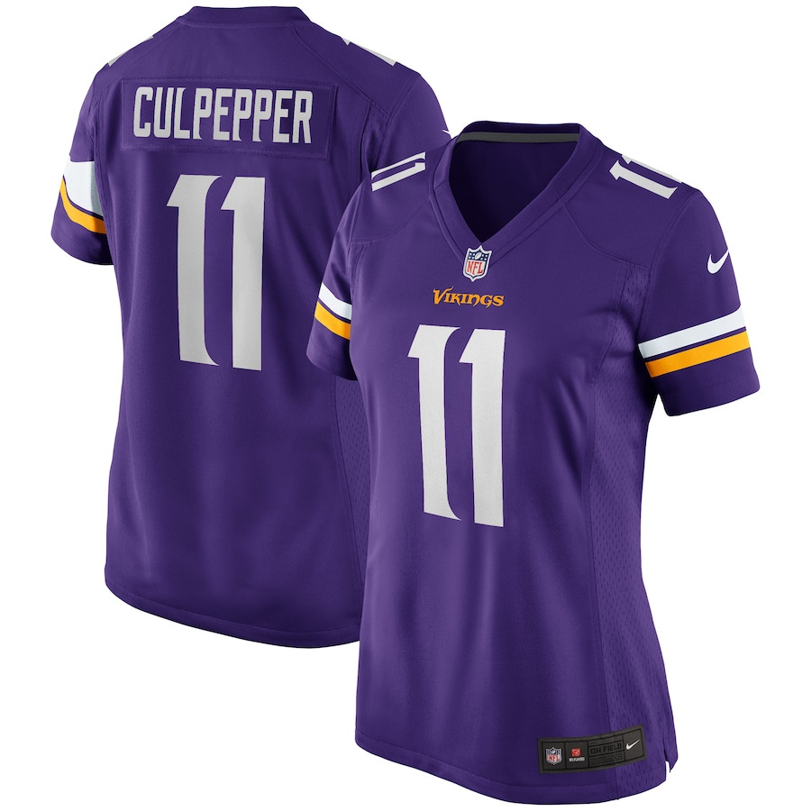 Daunte Culpepper 11 Minnesota Vikings Game Retired Purple NFL Jersey Women's