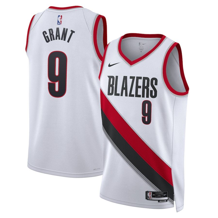 Jerami Grant 9 Portland Trail Blazers Unisex Swingman Association Editio White NBA Jersey Unisex
