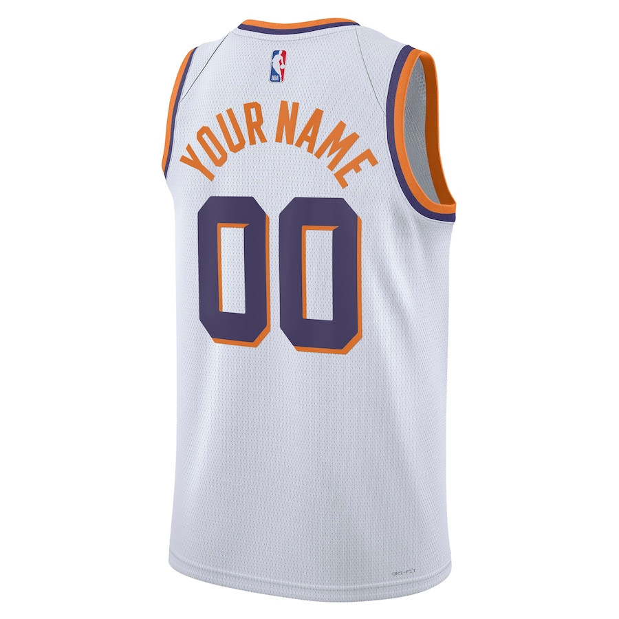 Phoenix Suns 2023/24 Association Swingman Custom White NBA Jersey Men's