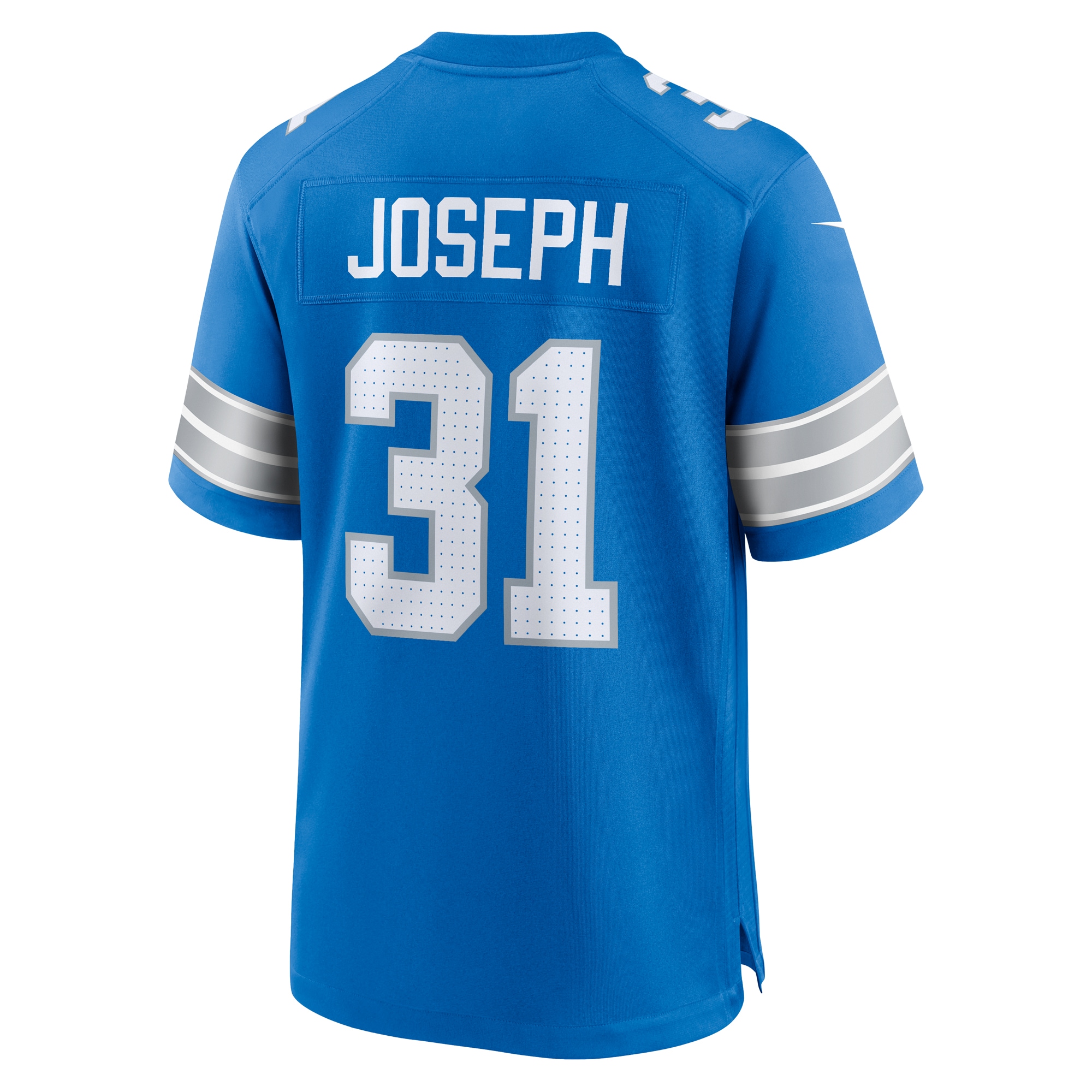 Detroit Lions Kerby Joseph Blue Team Game NFL Jersey Men's