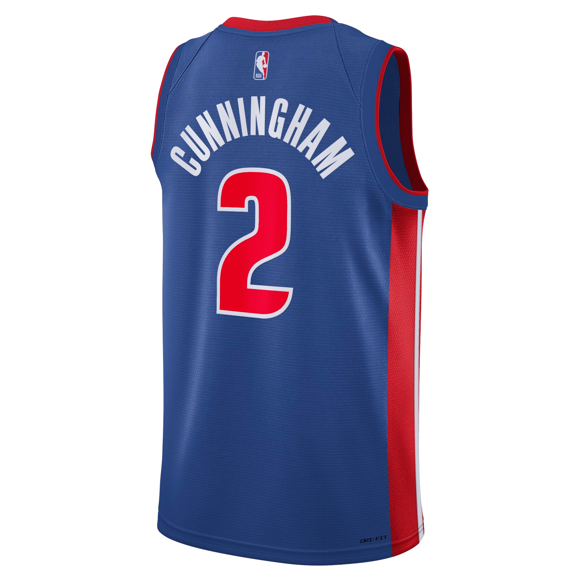 Detroit Pistons Icon Swingman Blue Cade Cunningha NBA Jersey Youth