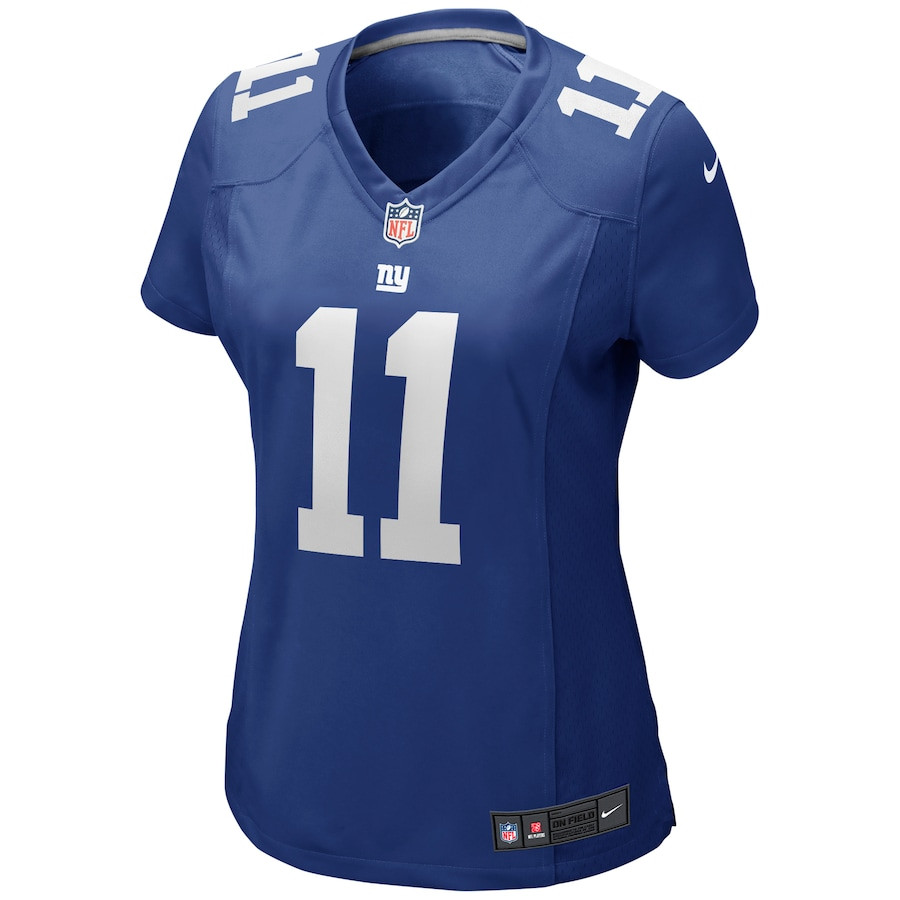 Phil Simms 11 New York Giants Game Retired Royal NFL Jersey Women's
