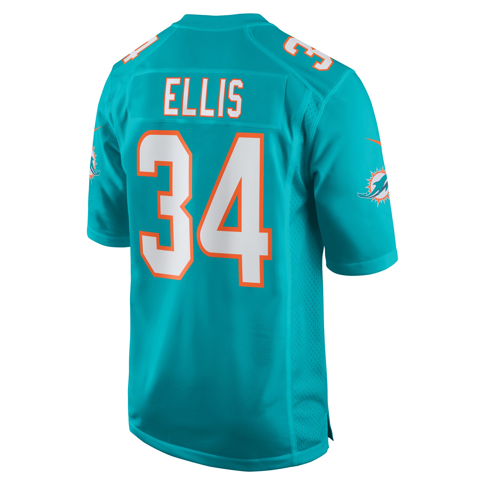 Miami Dolphins Tino Ellis Aqua Home Game Player NFL Jersey Men's