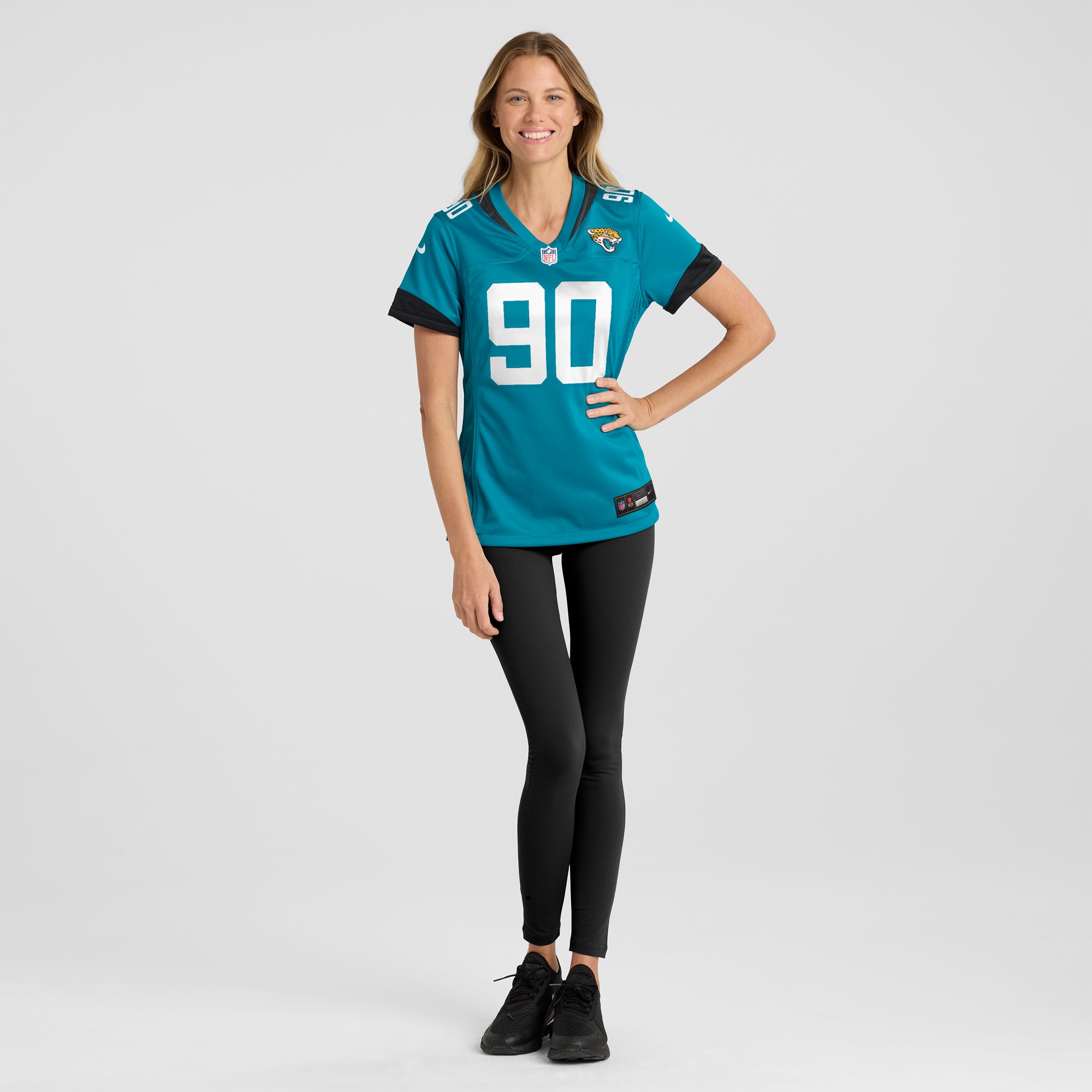 Jacksonville Jaguars Angelo Blackson Teal Team Game NFL Jersey Women's