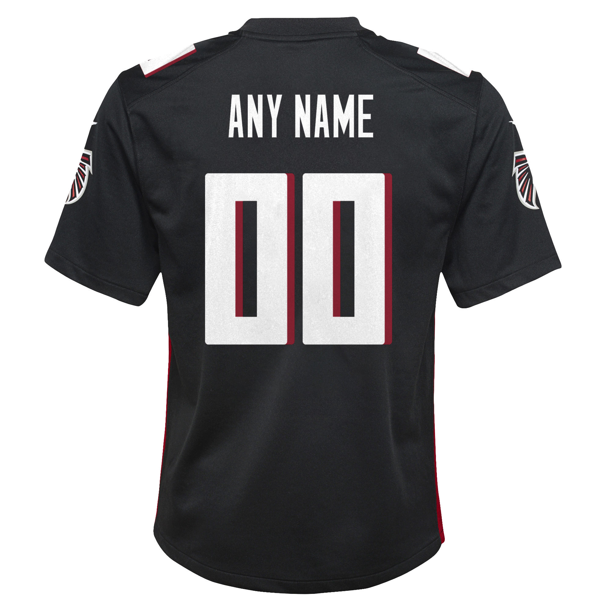 Atlanta Falcons Black Custom Game NFL Jersey Youth