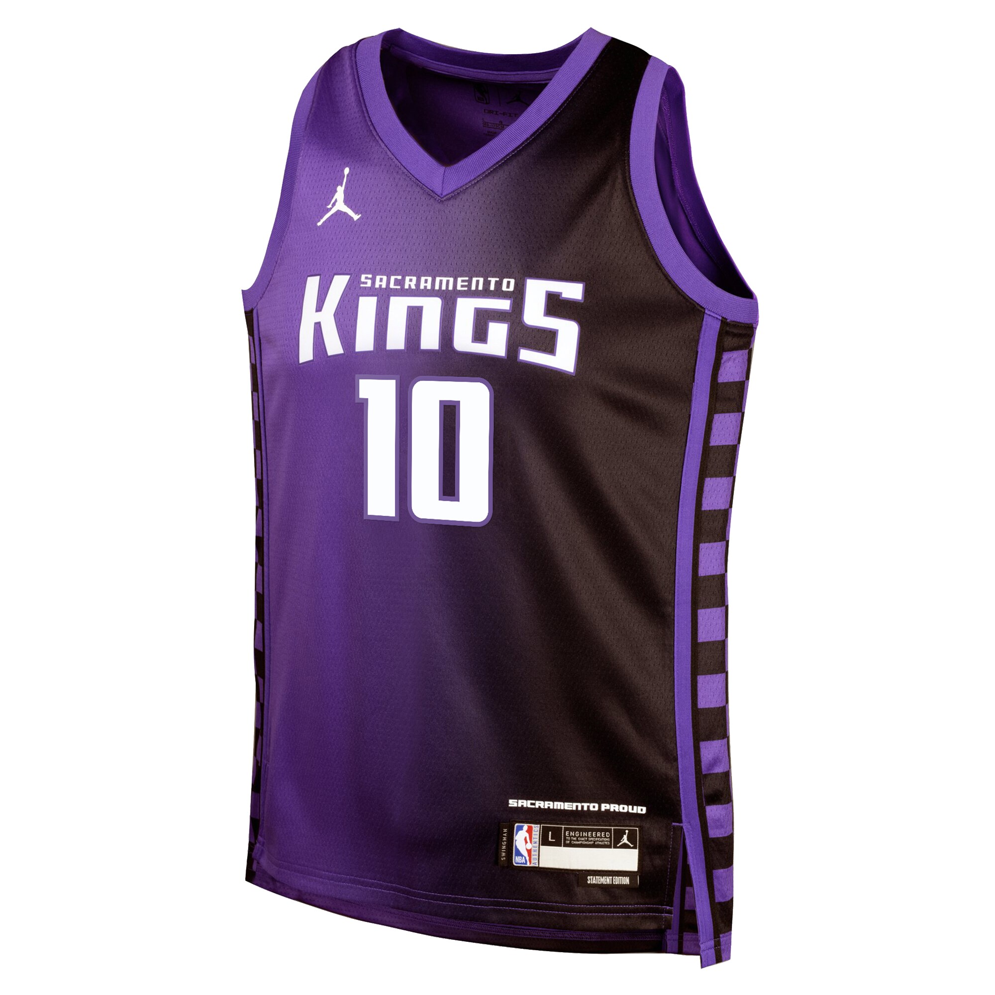 Camiseta Swingman de los Sacramento Kings Jordan Brand Statement Edition Purpura DeMar DeRozan NBA Jersey Men's