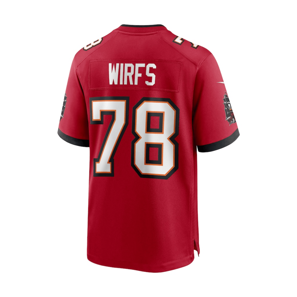 Tristan Wirfs 78 Tampa Bay Buccaneers 2025 Pro Bowl Patch Game Red NFL Jersey Men's