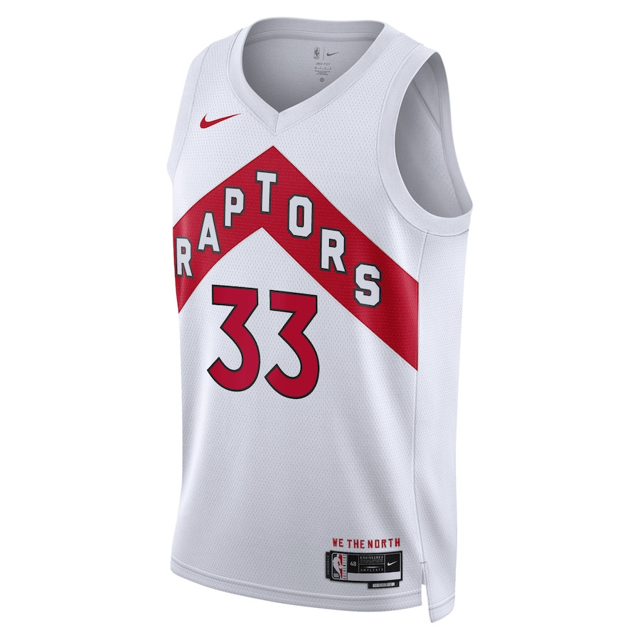 Gary Trent Jr. 33 Toronto Raptors Unisex Swingman Association Editio White NBA Jersey Unisex
