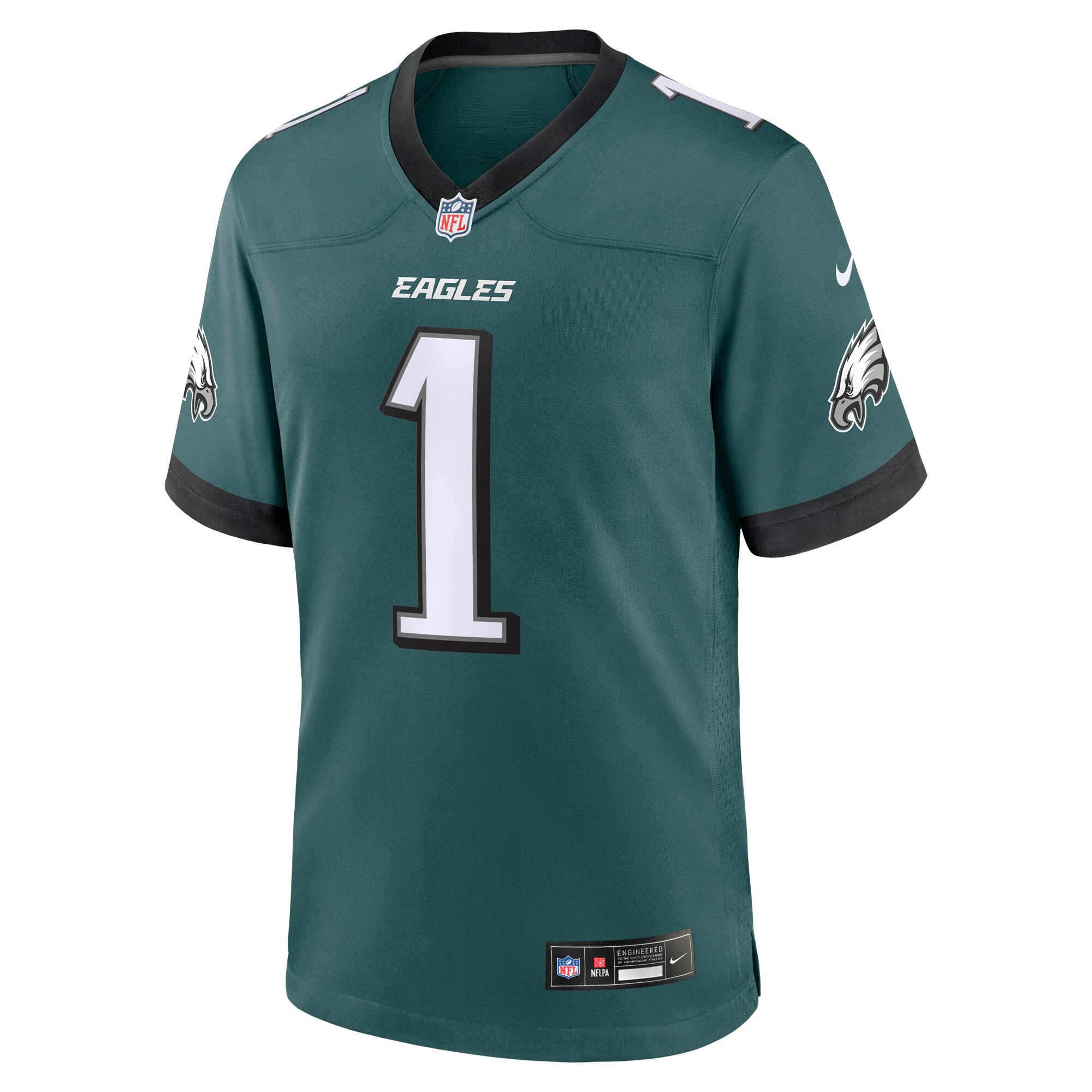 Philadelphia Eagles Midnight Green #1 Dad Game NFL Jersey Men's